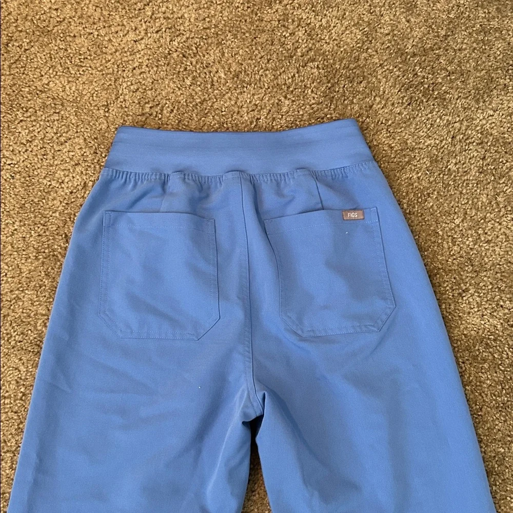 Figs Women's Ceil Blue Pants Livingston XS TALL - Picture 4 of 4